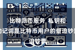 比特派币服务 私钥和助记词是比特币用户的蹙迫钞票