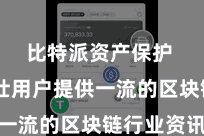 比特派资产保护  为雄壮用户提供一流的区块链行业资讯