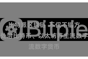 比特派区块链  不仅不错方便地处治比特币、以太坊等主流数字货币