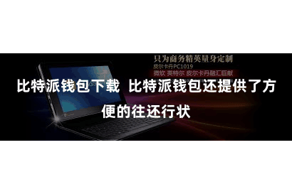比特派钱包下载  比特派钱包还提供了方便的往还行状