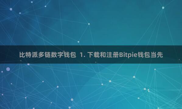比特派多链数字钱包  1. 下载和注册Bitpie钱包当先