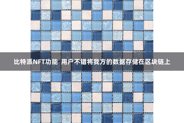 比特派NFT功能 用户不错将我方的数据存储在区块链上