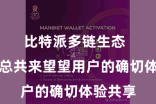 比特派多链生态 让咱们总共来望望用户的确切体验共享